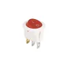ON/OFF Mini Rocker Switch Illuminated SPDT 250V 3A 3-Pin - White - Red ON/OFF Mini Rocker Switch Illuminated SPDT 250V 3A 3-Pin - White - Red