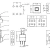 8x8 mm Tact Switch Self Latching 6 Pin