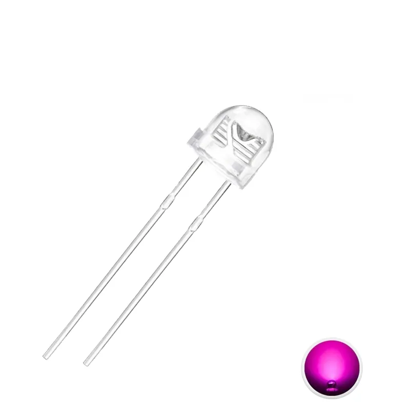 LED 5mm Straw Hat Pink LED 5mm Straw Hat Pink