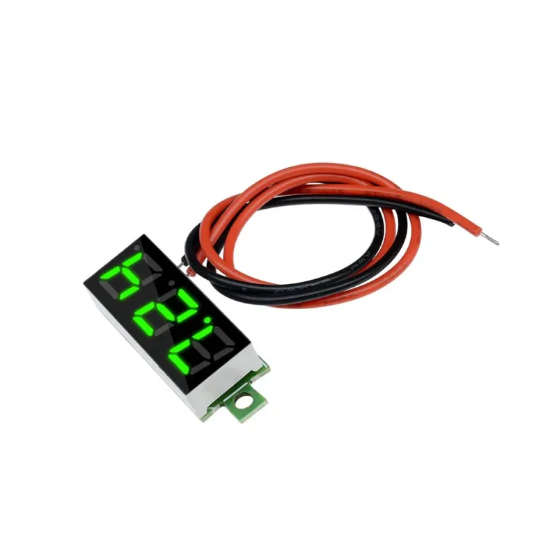 0.28 Inch 2-Wire DC 5V-30V Mini Voltmetru Digital - Verde