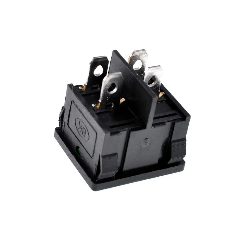 KCD2-501-4 Comutator Basculant ON-OFF DPST 4 Pini 250V 10A - Negru KCD2-501-4 Comutator Basculant ON-OFF DPST 4 Pini 250V 10A - Negru