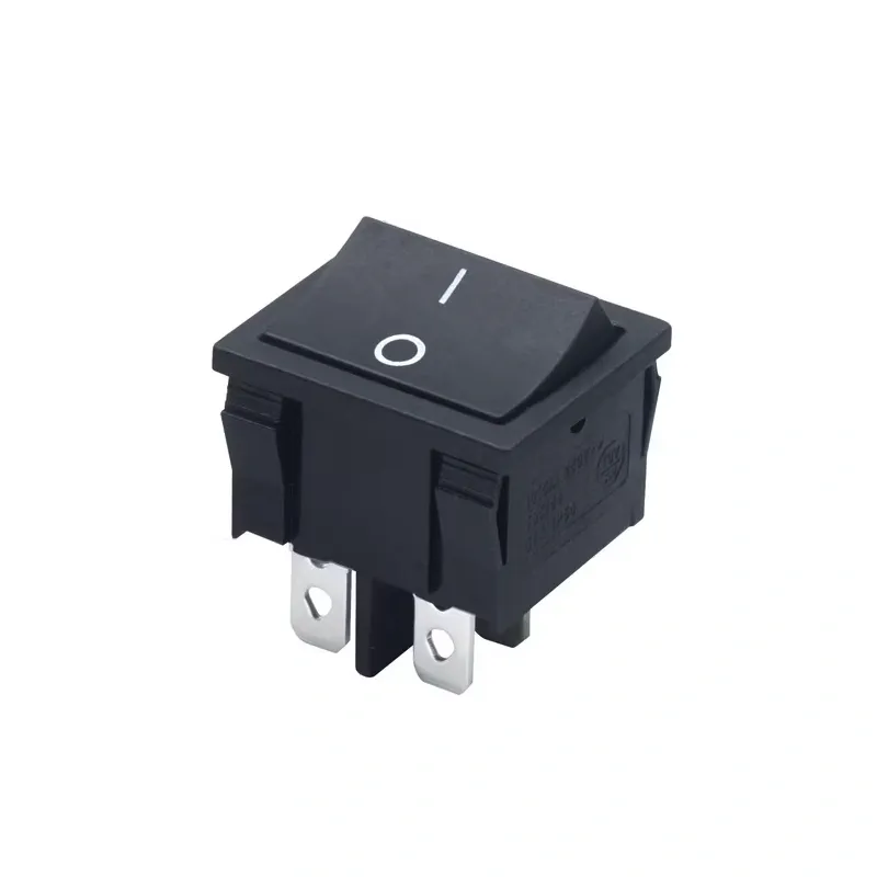 KCD2-501-4 Comutator Basculant ON-OFF DPST 4 Pini 250V 10A - Negru KCD2-501-4 Comutator Basculant ON-OFF DPST 4 Pini 250V 10A - Negru