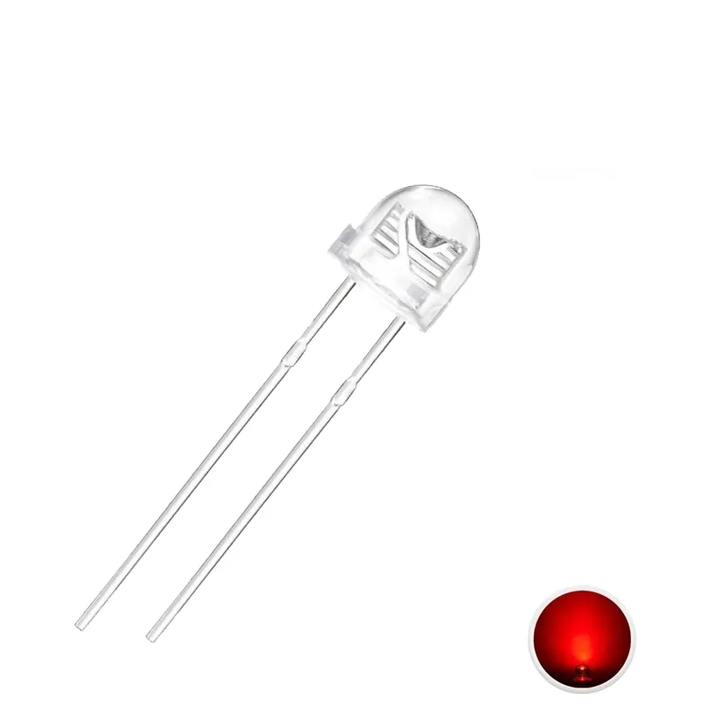 LED 5mm Straw Hat Red LED 5mm Straw Hat Red