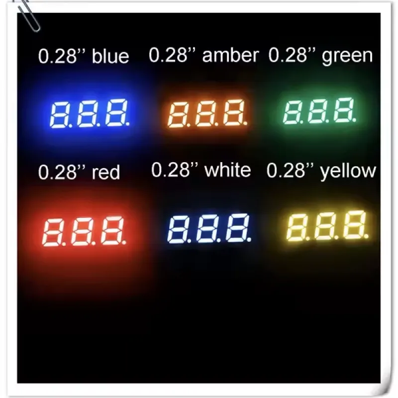 7mm 7-Segment 3 Digit Display Common Anode 2831BS - RED 7mm 7-Segment 3 Digit Display Common Anode 2831BS - RED