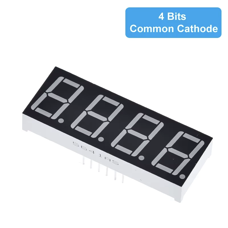 14mm 7-Segment 4 Digit Display Common Cathode 5641AS - RED 14mm 7-Segment 4 Digit Display Common Cathode 5641AS - RED