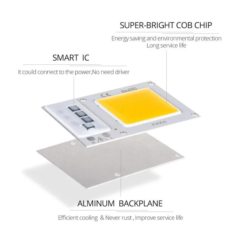 220V 10W Power Led Board Modul IP65 6000-6500K Alb 220V 10W Power Led Board Modul IP65 6000-6500K Alb