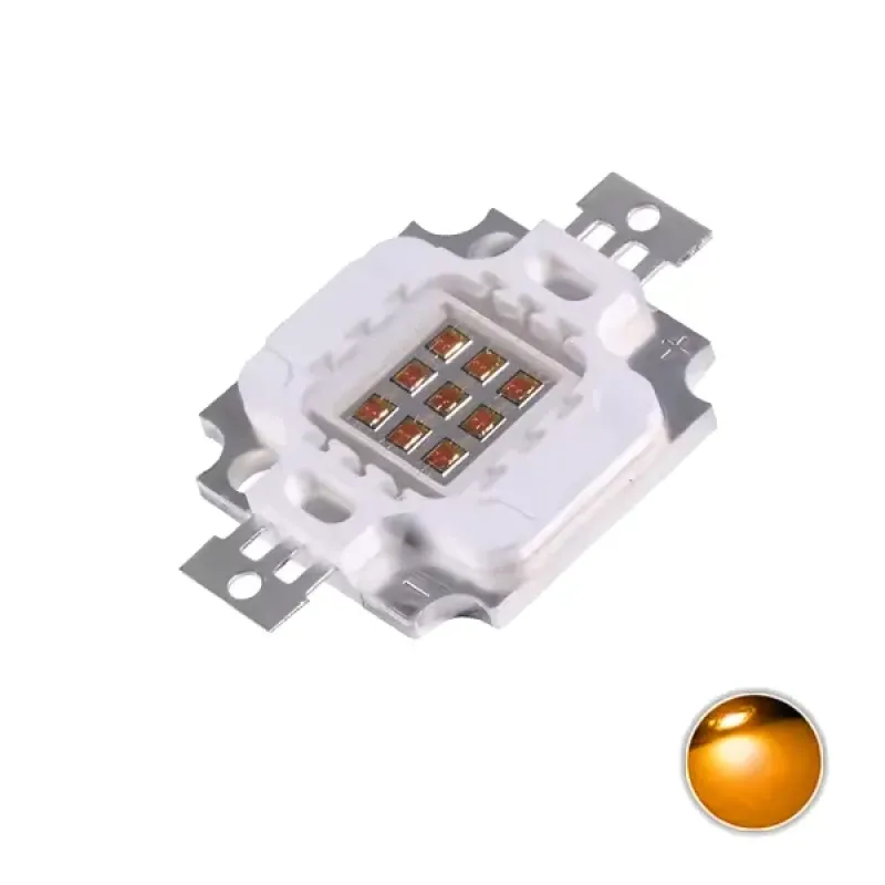 10W Power LED 595 - 600nm - Amber