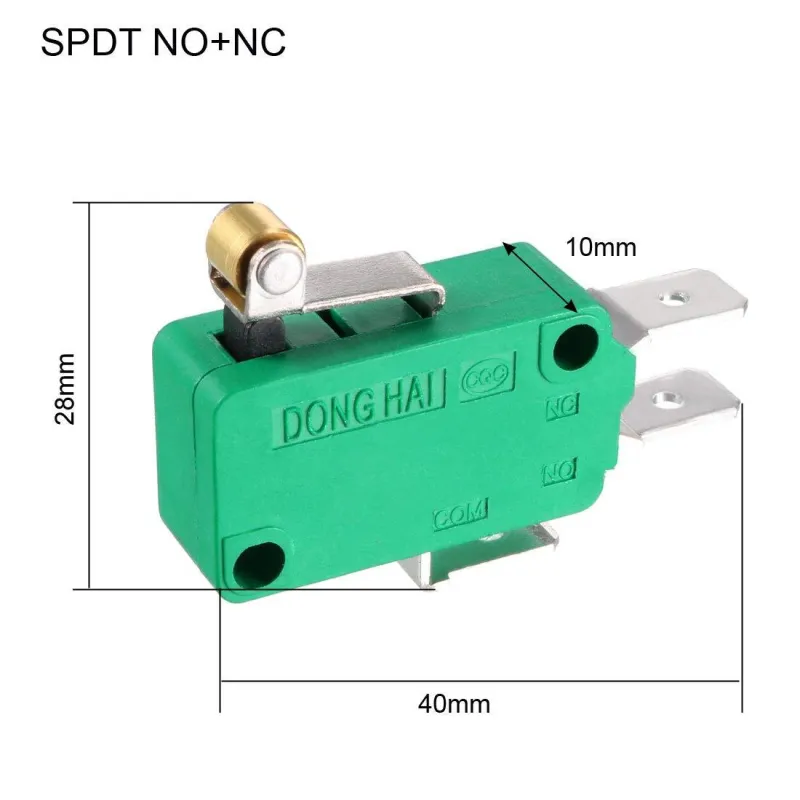 KW3-OZ 16A 125/250VAC Short Roller Type SPDT NO NC Micro Limit Switch KW3-OZ 16A 125/250VAC Short Roller Type SPDT NO NC Micro Limit Switch