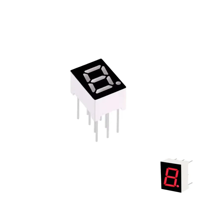 7mm 7-Segment 1 Digit Display Common Anode 2811BS - RED 7mm 7-Segment 1 Digit Display Common Anode 2811BS - RED