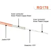 RG178-U Cablu Coaxial 50 Ohm Flexibil Pentru Antenă RF - 1 Metru RG178-U Cablu Coaxial 50 Ohm Flexibil Pentru Antenă RF - 1 Metru