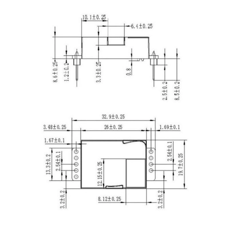 MH-Z19B Infrared CO2 Sensor Module with Pin MH-Z19B Infrared CO2 Sensor Module with Pin