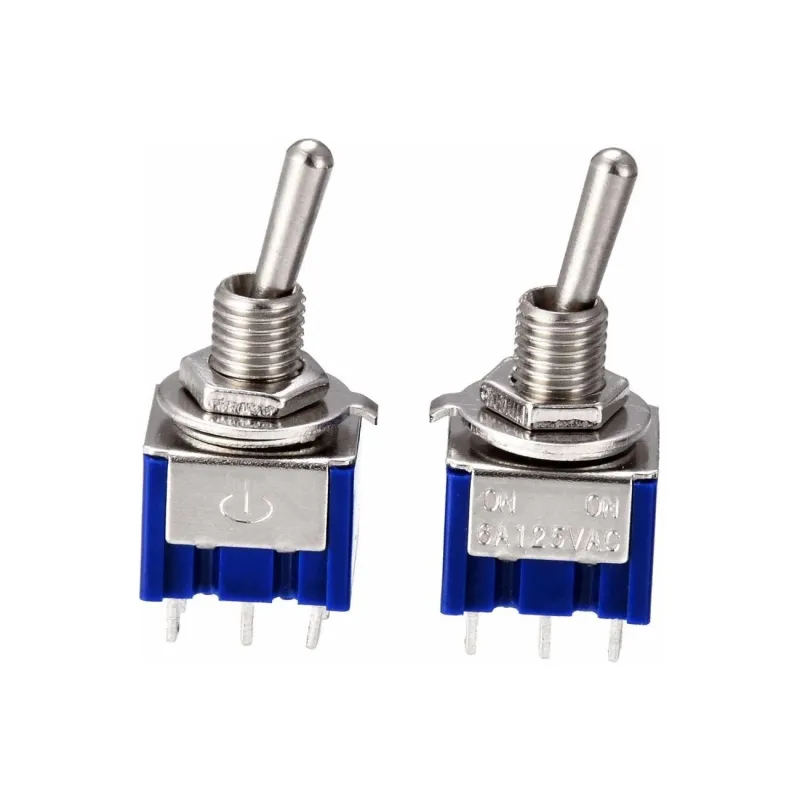 MTS-202 Întrerupător Basculant 250V 3A DPDT ON-ON MTS-202 Întrerupător Basculant 250V 3A DPDT ON-ON