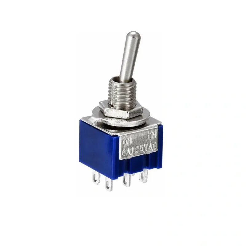 MTS-202 Întrerupător Basculant 250V 3A DPDT ON-ON MTS-202 Întrerupător Basculant 250V 3A DPDT ON-ON