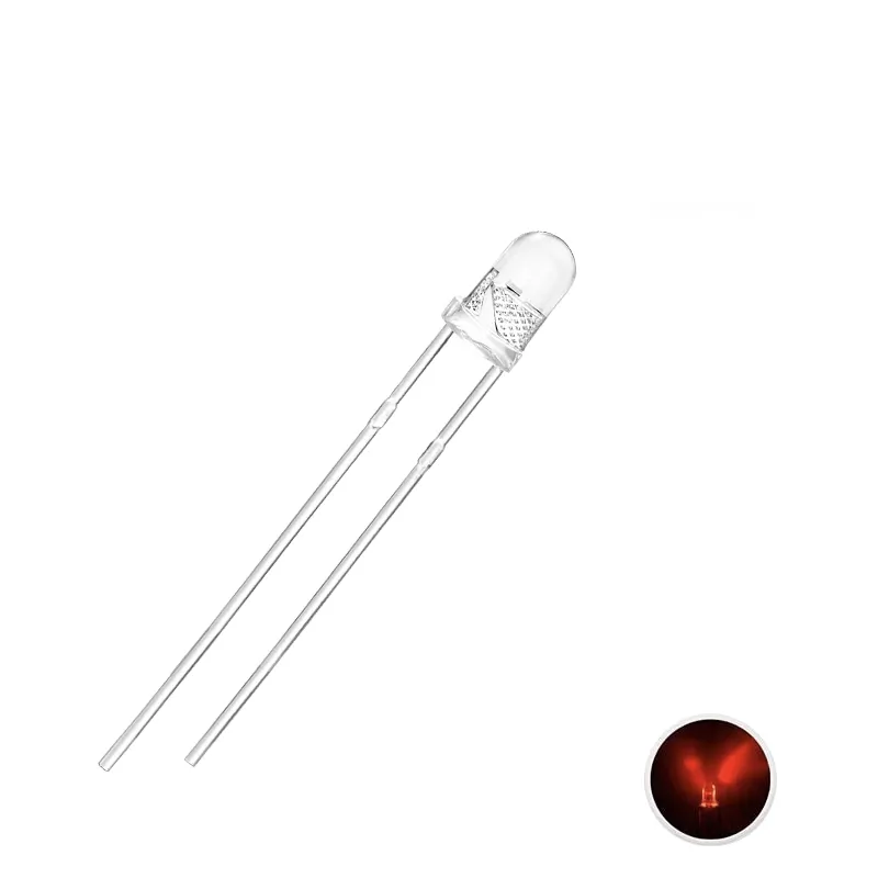 LED 3mm Transparent Red LED 3mm Transparent Red