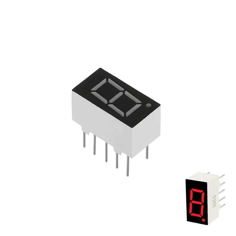 9mm 7-Segment 1 Digit Display Common Cathode 3161AS - RED 9mm 7-Segment 1 Digit Display Common Cathode 3161AS - RED