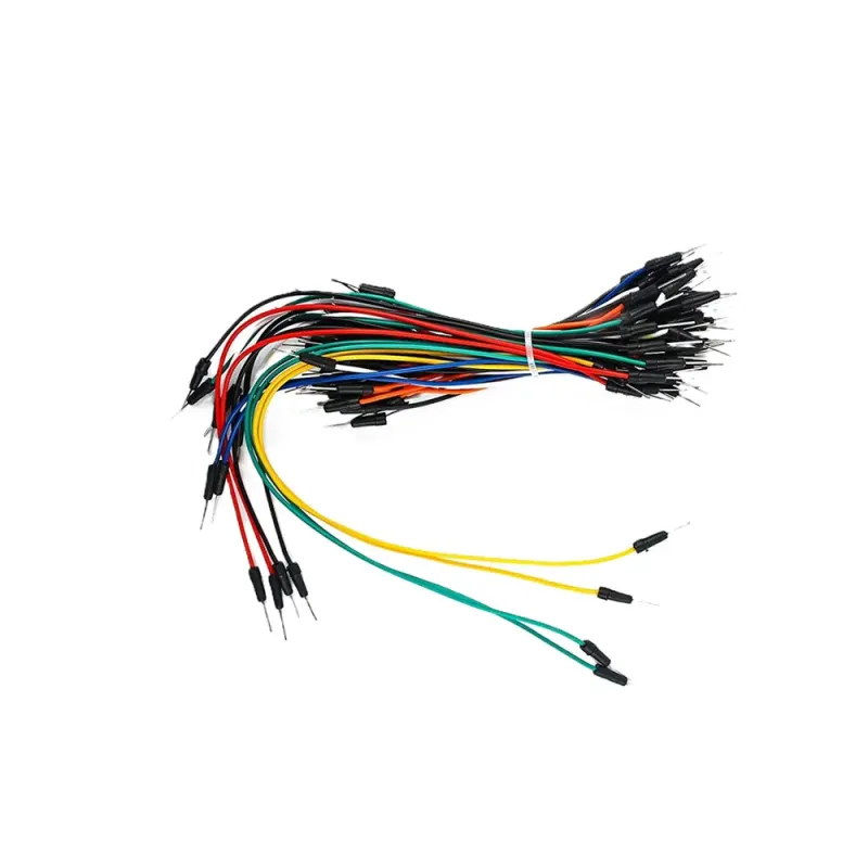 65Pcs Flexible Breadboard Jumper Cable Male to Male 65Pcs Flexible Breadboard Jumper Cable Male to Male