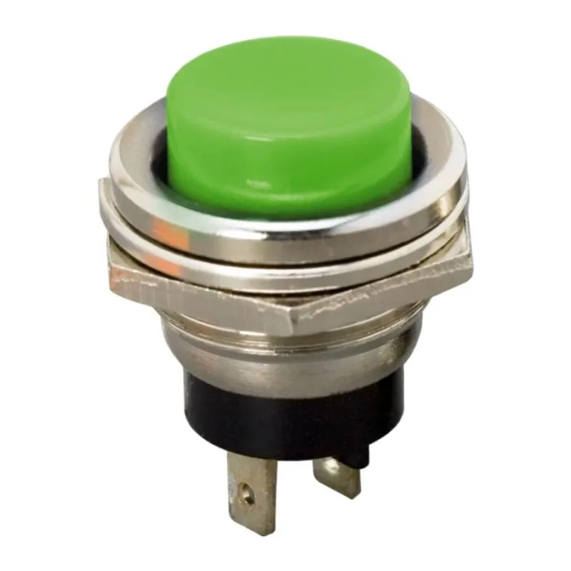 16mm Push Button Momentary ON-OFF 2A PBS-26B - GREEN 16mm Push Button Momentary ON-OFF 2A PBS-26B - GREEN