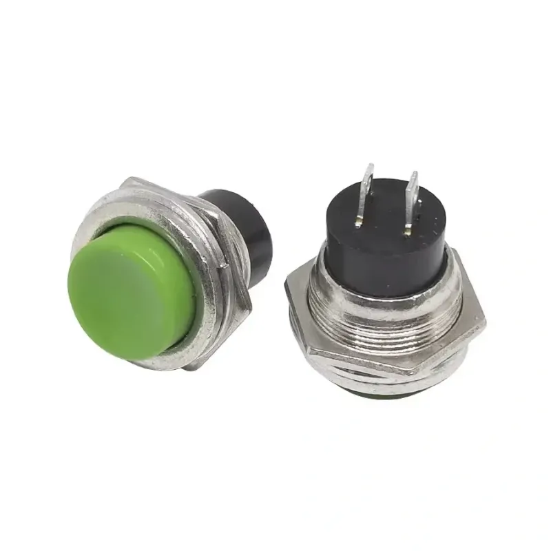16mm Push Button Momentary ON-OFF 2A PBS-26B - GREEN 16mm Push Button Momentary ON-OFF 2A PBS-26B - GREEN