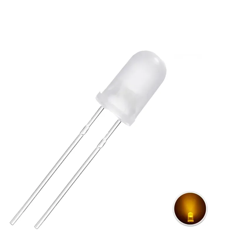 5mm LED Galben Difuz 5mm LED Galben Difuz