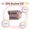 30A Brushed ESC Electronic Speed Controller With Brake Switchable for RC Car Boat Tank 30A Brushed ESC Electronic Speed Controller With Brake Switchable for RC Car Boat Tank
