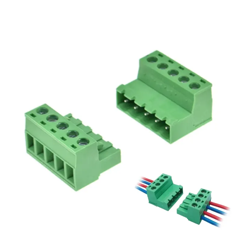 5.08MM Pluggable Terminal Blocks Connector 5 Pole - 1 Pair ( Male and Female) 5.08MM Pluggable Terminal Blocks Connector 5 Pole - 1 Pair ( Male and Female)