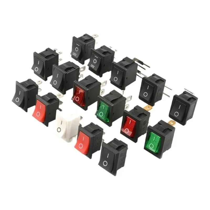 KCD1-101N-2 Întrerupător Basculant Iluminat ON-OFF 250V 6A SPST 21x15 mm - Lumină Roșie KCD1-101N-2 Întrerupător Basculant Iluminat ON-OFF 250V 6A SPST 21x15 mm - Lumină Roșie