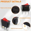 KCD3 ON-OFF Rocker Switch SPST 3 Pin 1-Way 250V 15A - Red KCD3 ON-OFF Rocker Switch SPST 3 Pin 1-Way 250V 15A - Red