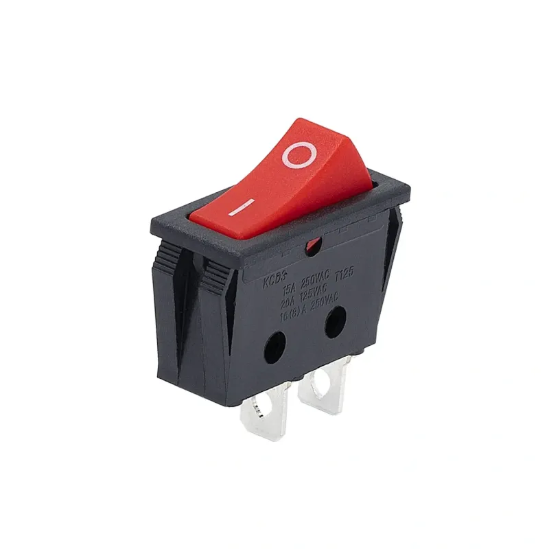 KCD3 ON-OFF Rocker Switch SPST 2 Pin 1-Way 250V 15A - Red KCD3 ON-OFF Rocker Switch SPST 2 Pin 1-Way 250V 15A - Red