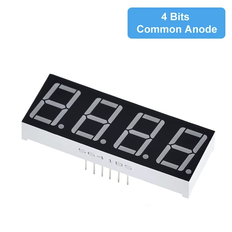 14mm 7-Segment 4 Digit Display Common Anode 5641BS - RED 14mm 7-Segment 4 Digit Display Common Anode 5641BS - RED