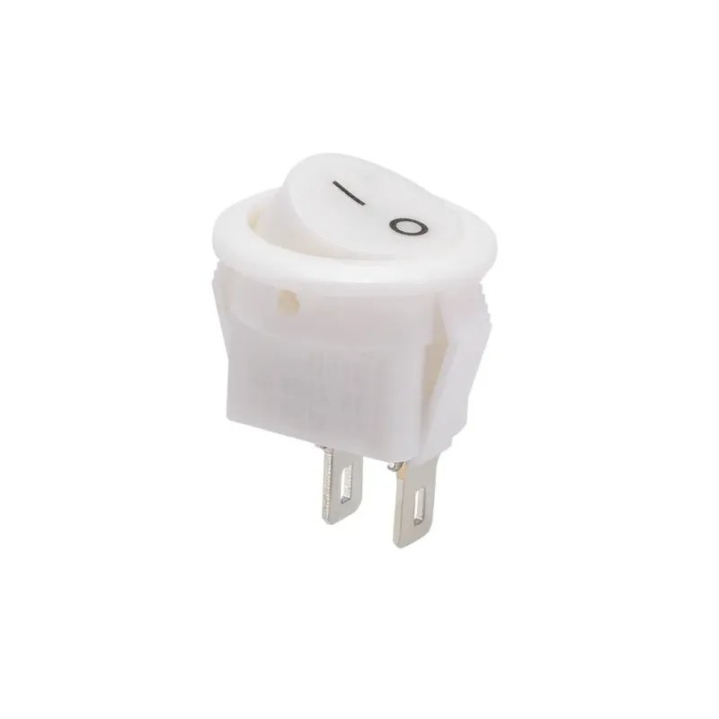 ON/OFF Rocker Switch SPST 250V 6A 2 Pin - WHITE ON/OFF Rocker Switch SPST 250V 6A 2 Pin - WHITE
