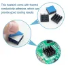 11x11x5 mm Aluminium IC Chip Heatsink Cooler with Thermal Conductive Tape 11x11x5 mm Aluminium IC Chip Heatsink Cooler with Thermal Conductive Tape