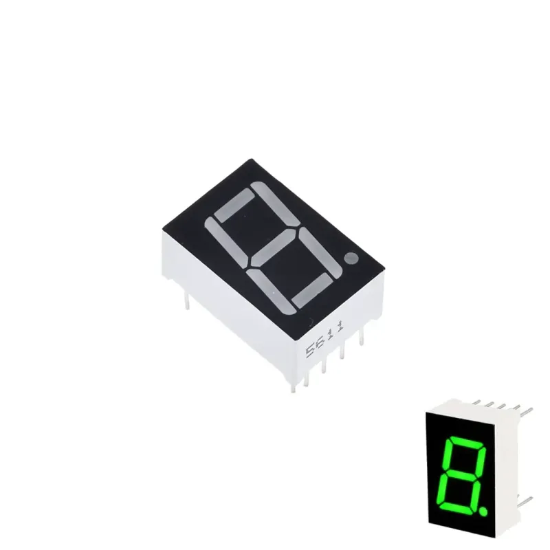 14mm 7-Segment 1 Digit Display Common Anode 5611BG - VERDE 14mm 7-Segment 1 Digit Display Common Anode 5611BG - VERDE