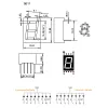 14mm 7-Segment 1 Digit Display Common Anode 5611BG - VERDE 14mm 7-Segment 1 Digit Display Common Anode 5611BG - VERDE