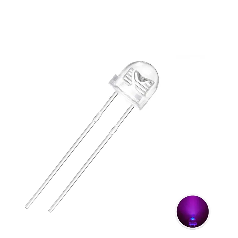 LED 5mm Straw Hat Purple-UV LED 5mm Straw Hat Purple-UV