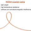 RG316-U Cablu Coaxial 50 Ohm Flexibil Pentru Antenă RF - 1 Metru RG316-U Cablu Coaxial 50 Ohm Flexibil Pentru Antenă RF - 1 Metru