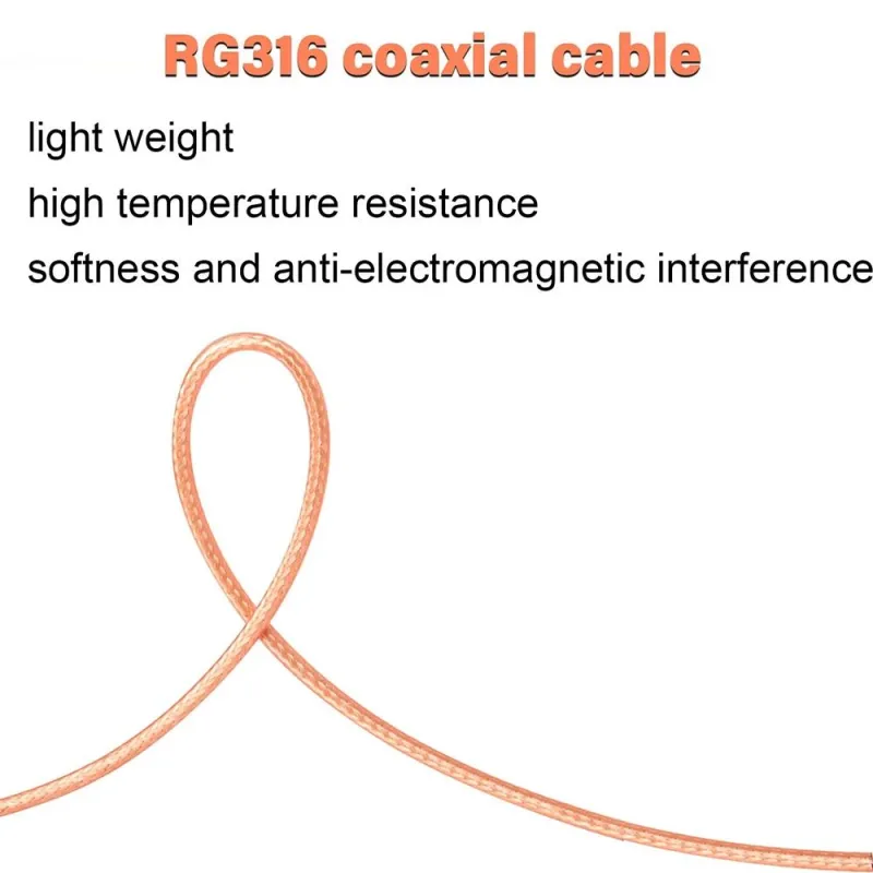 RG316-U Cablu Coaxial 50 Ohm Flexibil Pentru Antenă RF - 1 Metru RG316-U Cablu Coaxial 50 Ohm Flexibil Pentru Antenă RF - 1 Metru