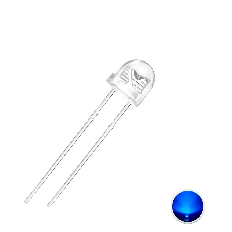 LED 5mm Straw Hat Blue LED 5mm Straw Hat Blue