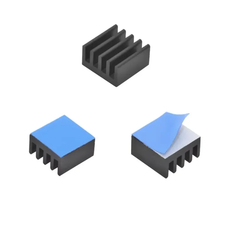 8.8x8.8x5 mm Aluminium IC Chip Heatsink Cooler with Thermal Conductive Tape 8.8x8.8x5 mm Aluminium IC Chip Heatsink Cooler with Thermal Conductive Tape