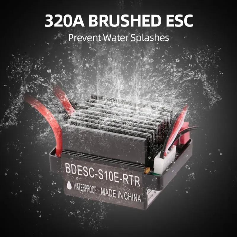320A Brushed ESC Controller Waterproof Two Way Speed Controller with XT60 320A Brushed ESC Controller Waterproof Two Way Speed Controller with XT60