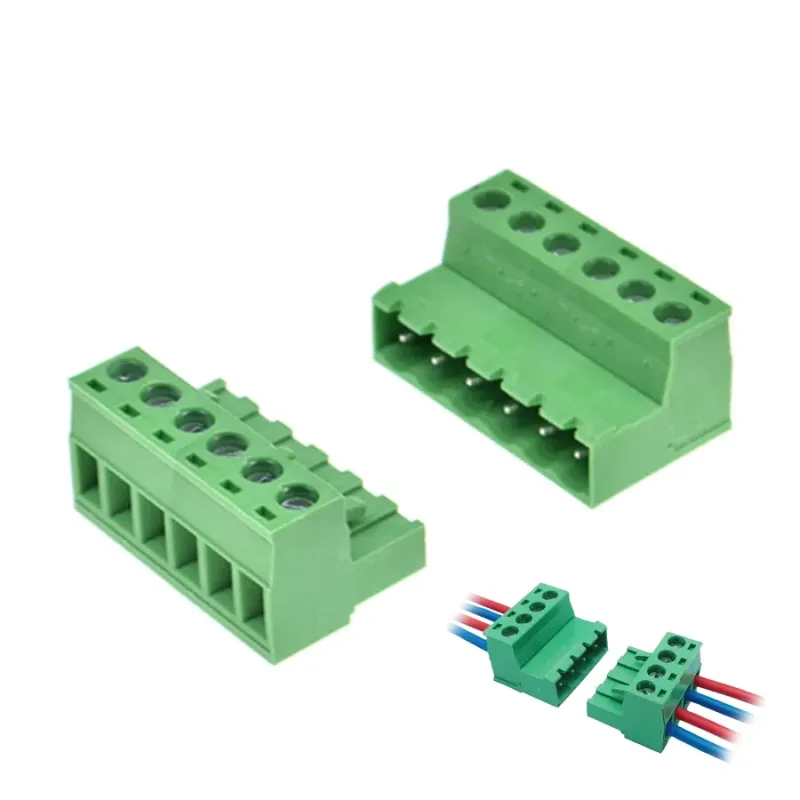 5.08MM Pluggable Terminal Blocks Connector 6 Pole - 1 Pair ( Male and Female) 5.08MM Pluggable Terminal Blocks Connector 6 Pole - 1 Pair ( Male and Female)