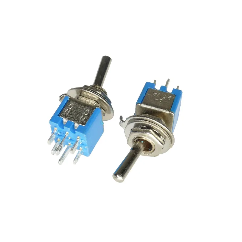 SMTS-202 Întrerupător Basculant 250V 1,5 DPDT ON-ON SMTS-202 Întrerupător Basculant 250V 1,5 DPDT ON-ON