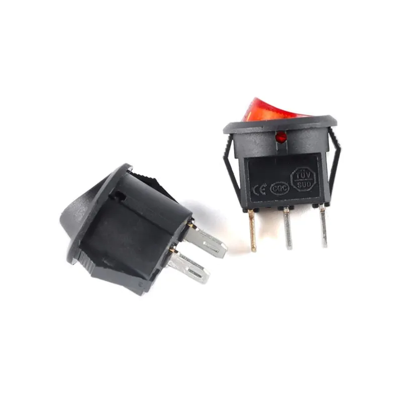 ON/OFF Mini Rocker Switch SPDT 250V 3A 2 Pin - RED ON/OFF Mini Rocker Switch SPDT 250V 3A 2 Pin - RED