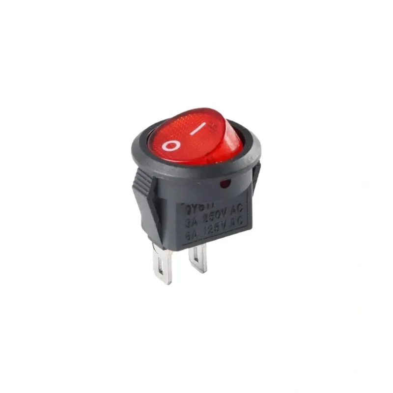 ON/OFF Mini Rocker Switch SPDT 250V 3A 2 Pin - RED ON/OFF Mini Rocker Switch SPDT 250V 3A 2 Pin - RED