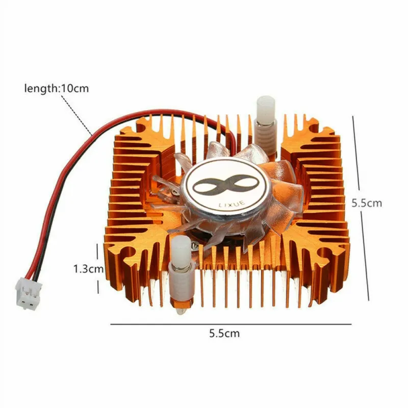 Heatsink Din Aluminiu de 55mm cu Ventilator de 12V Pentru LED-uri și Plăci Grafice de 10W Heatsink Din Aluminiu de 55mm cu Ventilator de 12V Pentru LED-uri și Plăci Grafice de 10W