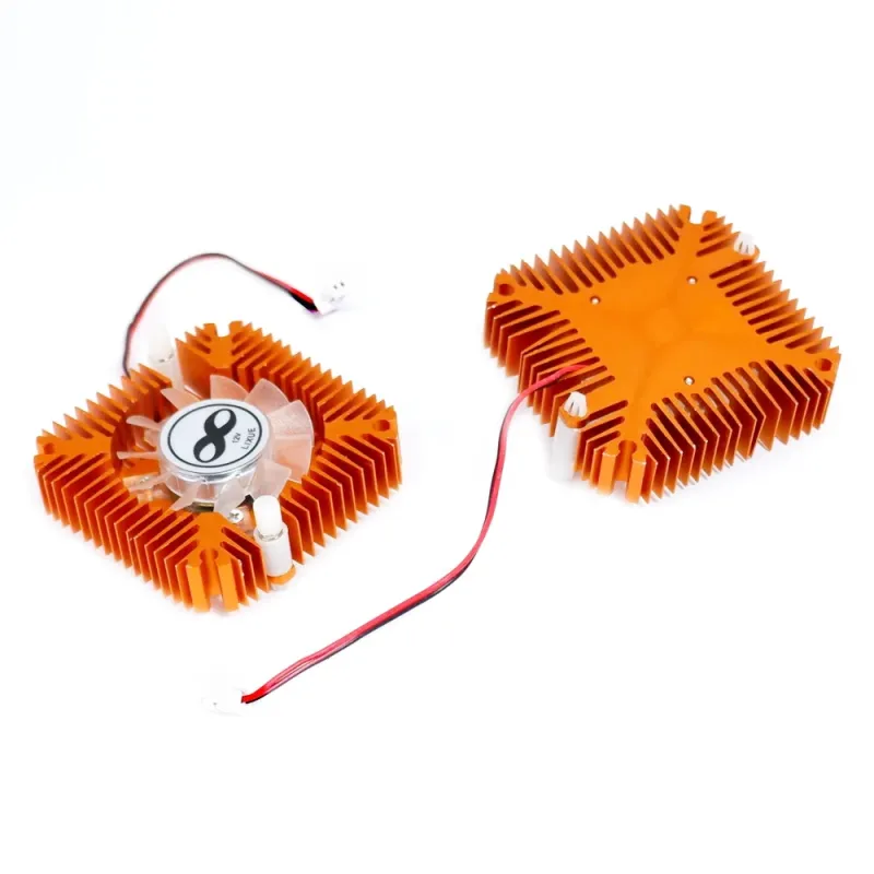 Heatsink Din Aluminiu de 55mm cu Ventilator de 12V Pentru LED-uri și Plăci Grafice de 10W Heatsink Din Aluminiu de 55mm cu Ventilator de 12V Pentru LED-uri și Plăci Grafice de 10W