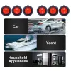 ON-OFF Illuminated Round Rocker Switch 250V 6A 3 Pin KCD1-5-101N - Red ON-OFF Illuminated Round Rocker Switch 250V 6A 3 Pin KCD1-5-101N - Red