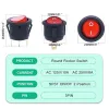 ON-OFF Illuminated Round Rocker Switch 250V 6A 3 Pin KCD1-5-101N - Red ON-OFF Illuminated Round Rocker Switch 250V 6A 3 Pin KCD1-5-101N - Red