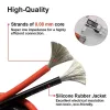 10 AWG Flexible Silicone Wire 0.08mm Tinned Copper - RED - 1 Meter 10 AWG Flexible Silicone Wire 0.08mm Tinned Copper - RED - 1 Meter