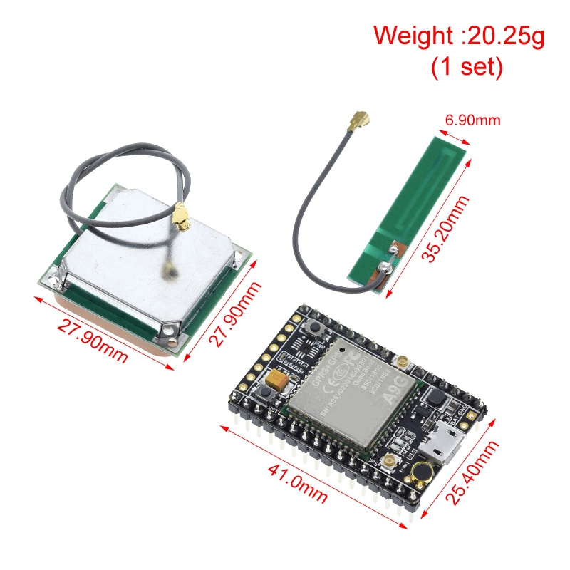 Kit Modul GSM/GPRS și GPS/BDS Pentru Placa de Dezvoltare A9G Kit Modul GSM/GPRS și GPS/BDS Pentru Placa de Dezvoltare A9G