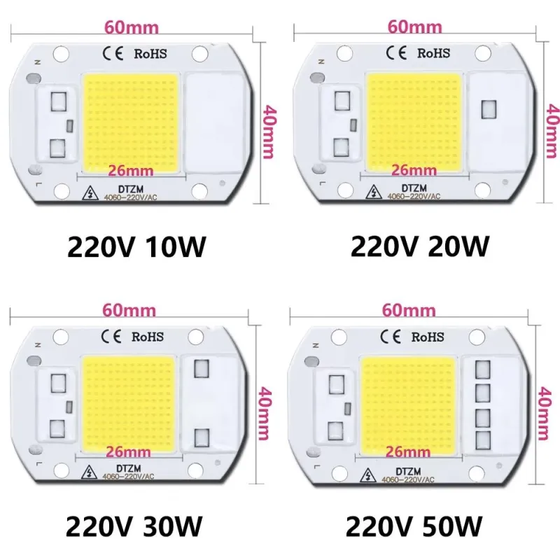 220V 20W Power Led Board Modul IP65 2800-3200K Alb Cald 220V 20W Power Led Board Modul IP65 2800-3200K Alb Cald